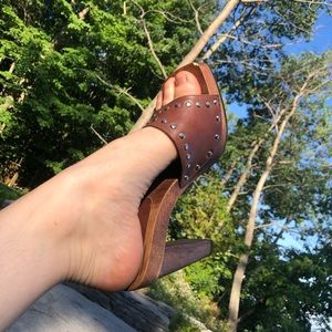 candie’s solid wood heels